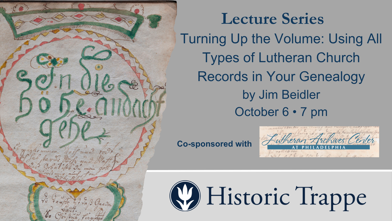 Turning Up the Volume: All Types of Lutheran Church Records in Your Genealogy
